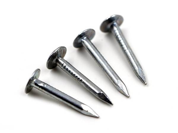 There are four clout nails with smooth shank.