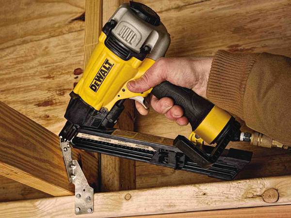 Use paper strip framing nailer for metal connection.