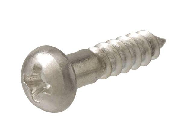 There is a wood screw with Phillips round head.
